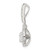 Sterling Silver CZ Halo Dangle Pendant