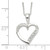 Sterling Silver CZ Heart Necklace