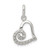Sterling Silver CZ Heart Pendant - QP-0D5773AD-6127