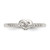 Sterling Silver CZ Heart Ring - QR-6D7EC14A-1437