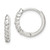 Sterling Silver CZ Hinged Hoop Earrings - QE-1C721BCE-7153