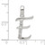 Sterling Silver CZ Letter E Initial Pendant - QC-43BBB388-9644