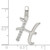 Sterling Silver CZ Letter H Initial Pendant - QC-BF5BB2DA-2156