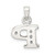 Sterling Silver CZ Letter P Initial Pendant - QC-F7D60FB9-9690
