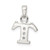 Sterling Silver CZ Letter T Initial Pendant - QC-DCD684D2-9171
