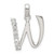Sterling Silver CZ Letter W Initial Pendant - QC-ACEC34EF-4475