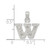 Sterling Silver CZ Letter W Initial Pendant - QC-C5EB9E70-9897