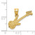14k 3D Guitar Charm