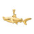 14K 3-D Hammerhead Shark Charm