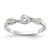 Sterling Silver CZ Ring - QR-7FAEECE3-4451