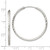 Sterling Silver D/C 2.5x35mm Endless Hoop Earrings - QE-084A62F9-5362