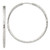 Sterling Silver D/C 2.5x50mm Endless Hoop Earrings