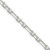 Sterling Silver D/C 4.5mm 3 Short Plus 1 Long Cable Link Chain - QF-8822ECF3-2341