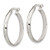Sterling Silver D/C 4mm Bangle and 3mm Hoop Earring Set - QB-38E3F44C-7300