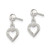 Sterling Silver Dangle Heart Post Earrings - QE-F22643E1-4149