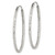 Sterling Silver Diamond Cut 1.5x28mm Endless Hoop Earrings