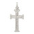 Sterling Silver Diamond -Cut Cross Pendant - QC-044BA6AA-3766