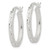 Sterling Silver Diamond-cut 2.5mm Oval Hoop Earrings - QE-9E55C889-2159