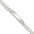 Sterling Silver Diamond-cut Engraveable Curb Link ID Bracelet - QI-D8E9DF49-5564