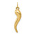 14k 3D Italian Horn Charm - C3-B7E0F5D9-5862