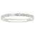 Sterling Silver Double Strand Curb Link 8in ID Bracelet
