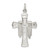 Sterling Silver Draped Cross Charm