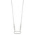 Sterling Silver E-coated Large Paperclip Link Center 17.5in Necklace