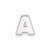 Sterling Silver E-coated Letter A Slide Charm