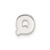 Sterling Silver E-coated Letter Q Slide Charm