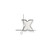 Sterling Silver E-coated Letter X Slide Charm
