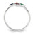 Sterling Silver E-coated Multi Color CZ Ring - QR-86E52221-5267