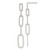 Sterling Silver E-coated Paperclip Link Post Dangle Earrings - QE-F4416714-3203