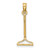 14K 3-D Landscape Rake Garden Tool Charm