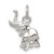 Sterling Silver Elephant Charm - QC-330B3FEE-1757