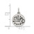 Sterling Silver Enamel Love you to the Moon & Back Charm Pendant