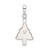 Sterling Silver Enameled Christmas Tree Pendant