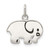 Sterling Silver Enameled Elephant Charm - QC-3D14DB56-8154