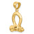 14K 3-D Large Shackle Charm