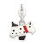 Sterling Silver Enameled Scottie Dog Charm