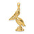 14K 3-D Large Standing Pelican with Moveable Mouth Charm