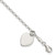 Sterling Silver Engraveable Heart 7in Bracelet