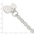 Sterling Silver Engraveable Heart Disc on Fancy Link Toggle Bracelet - QG-091A06F1-9456
