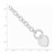 Sterling Silver Engraveable Heart Disc Toggle Bracelet