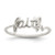 Sterling Silver Faith Ring - QR-93103ADD-4044