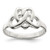 Sterling Silver Fancy Celtic Heart Pattern Woven Ring - QR-C5E33601-7204