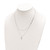 Sterling Silver Fancy Cross Double Strand Necklace