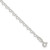 Sterling Silver Fancy Heart Link 9in. Anklet - QG-CE8974C4-3232