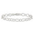 Sterling Silver Fancy Link Anklet - QG-3D16B35B-3231