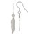 Sterling Silver Feather Earrings