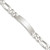 Sterling Silver Figaro Link ID Bracelet - QF-35351166-9581